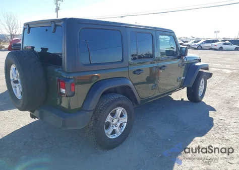 2021 Jeep Wrangler Unlimited Sport S 4X4 z USA, uszkodzony, nr VIN 1C4HJXDG9MW510169